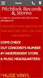 Mobile Screenshot of pitchforkrecordsconcord.com